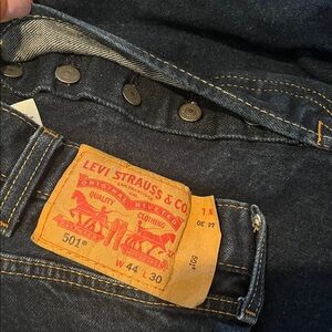 Levi's Dark Indigo Straight Jeans